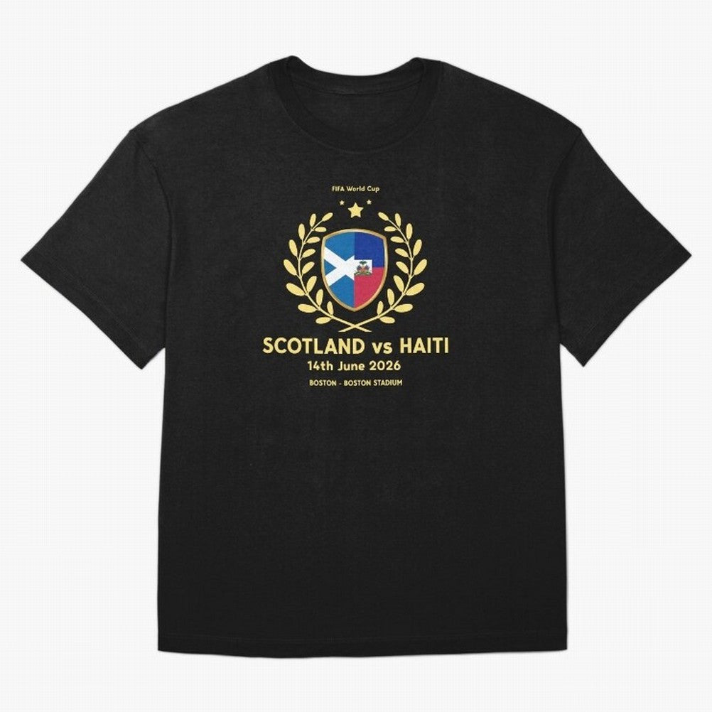 FIFA World Cup - Scotland v Haiti Oversized T-Shirt Support the Legends of FIFA World Cup 2026 Group Stage for Fans of Messi and Cristiano Ronaldo and England, France and Netherlands, Bringing Supporter Pride, Iconic Celebrations, Legendary Names
