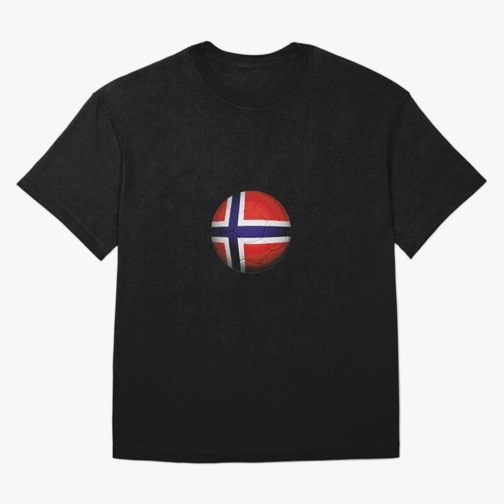 Norway Football Oversized T-Shirt Mark FIFA World Cup 2026 USA Canada Mexico with Mbappe, Brazil Energy, Sports Nostalgia, International Competition, Famous Players and Unforgettable Victories; Great for Watch Parties, Sports Bars, Family Nights,