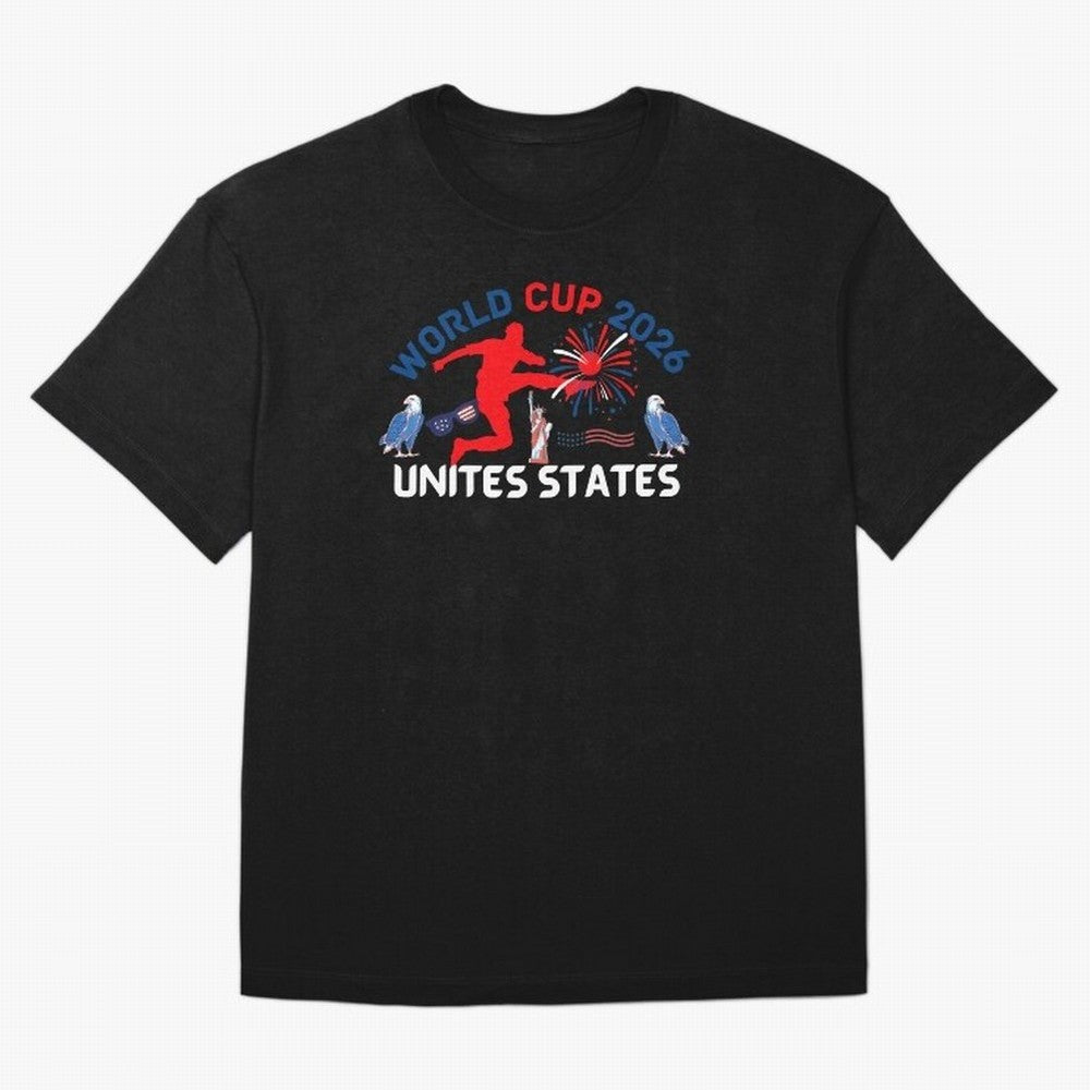 World cup 2026 unisex T-shirt World cup soccer North America 2026 Soccer World cup 26 USA Oversized T-Shirt Capture Stadium Memories from the FIFA World Cup 2026 Group Stage Journey through Messi and Cristiano Ronaldo Highlights, Spain Pride, Retro