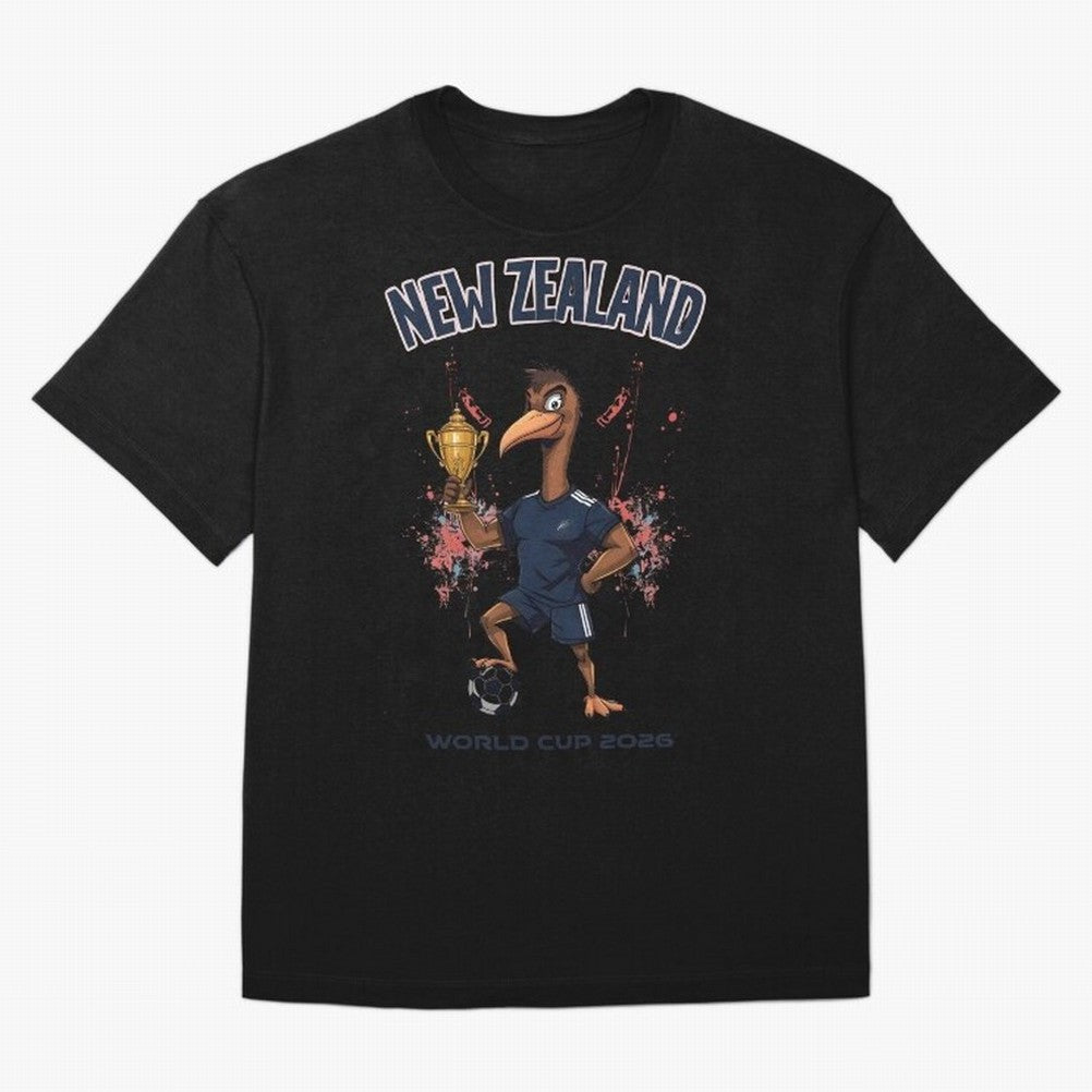 New Zealand - World Cup 2026 Oversized T-Shirt Unlock Global Football Passion for FIFA World Cup 2026, Connected to Haaland, England, France and Netherlands, Champion Mindset, Group Stage Buzz, Knockout Tension and Passionate Fan Culture; Created
