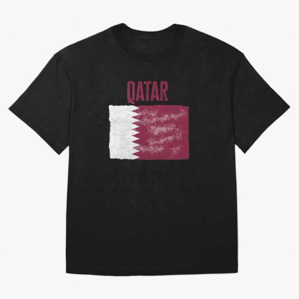 Qatar Oversized T-Shirt Keep the Match Day Mood of FIFA World Cup 2026 USA Canada Mexico Spirit, Centered on Brazil, Neymar, Championship Spirit, Famous Goals, Roaring Crowds and International Football Unity; Perfect for Fans, Collectors, Family
