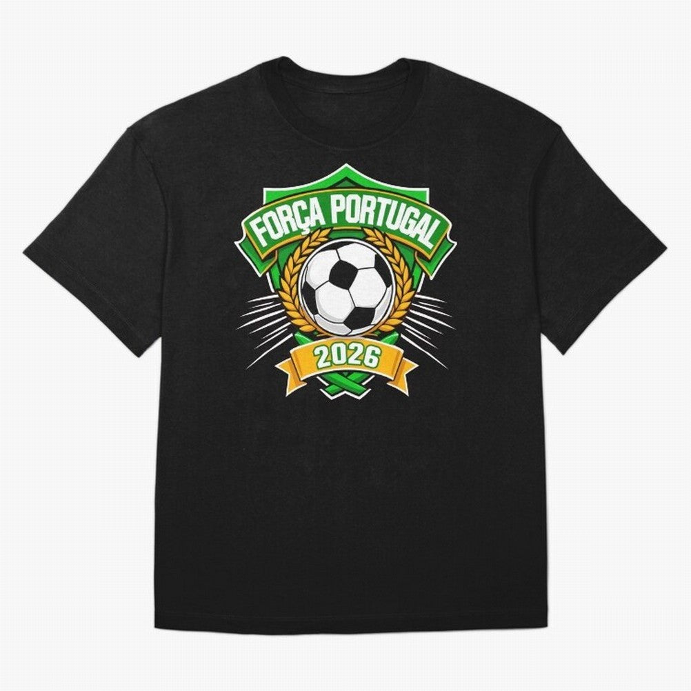 Portugal Fan Art for World Cup 2026 Oversized T-Shirt Capture FIFA World Cup 2026 Centered on Messi, Neymar and Mbappe, Portugal, Spain and Germany Energy, Fan Favorite Moments, National Team Passion, Big Match Drama and Soccer History; Made for