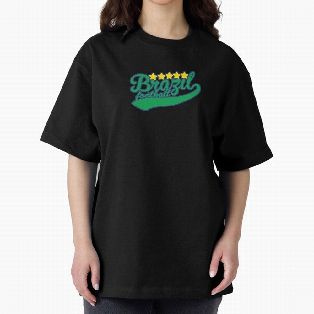 Brazil Soccer Football World Cup Vintage Oversized T-Shirt Treasure FIFA World Cup 2026 Group Stage Capturing Mbappe and Neymar, Argentina and Brazil Energy, Fan Favorite Moments, National Team Passion, Big Match Drama and Soccer History; Ideal for