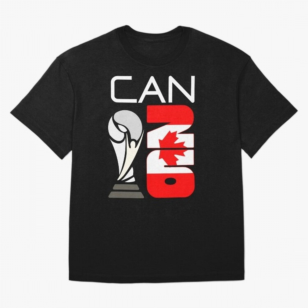 Canada 2026 Soccer World Cup Trophy Canadian Flag Design Oversized T-Shirt Celebrate the Stars of FIFA World Cup 2026 Group Stage Spirit, Made for Spain, CR7 and Messi, Goal Celebration Energy, Supporter Heritage, Football Icons and Worldwide