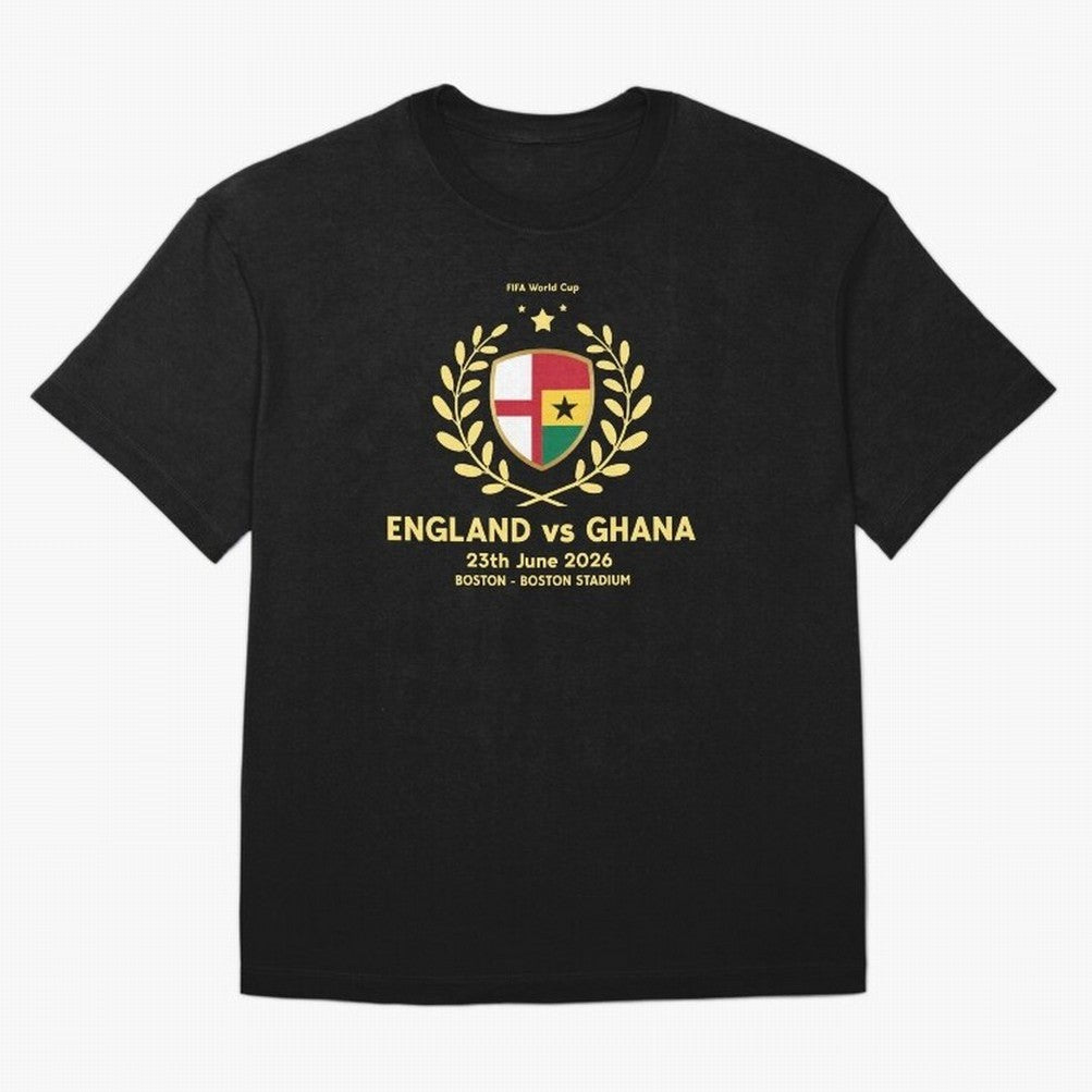 FIFA World Cup - England v Ghana Oversized T-Shirt Represent Match Day Hype around FIFA World Cup 2026, Haaland and Mbappe, England and Germany, Championship Spirit, Famous Goals, Roaring Crowds and International Football Unity; Ideal for Football