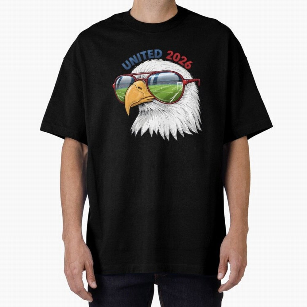 USA - World Cup 2026 Oversized T-Shirt Represent FIFA World Cup 2026 USA Canada Mexico Featuring Neymar, Haaland and Cristiano Ronaldo, France and Portugal Energy, Fan Favorite Moments, National Team Passion, Big Match Drama and Soccer History;
