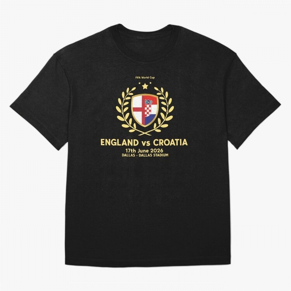 FIFA World Cup - England v Croatia Oversized T-Shirt Represent the FIFA World Cup 2026 Journey through Neymar, Haaland and Cristiano Ronaldo Highlights, Germany Pride, Match Day Excitement, Supporter Culture, Golden Goals and Global Football
