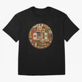 Vintage World Flags Soccer Ball,2026 International Football Graphic Gifts Tee Oversized T-Shirt Celebrate the Next Chapter of Global Football Passion for FIFA World Cup 2026 Group Stage, Driven by Messi, Neymar and Mbappe, Netherlands, Game Day