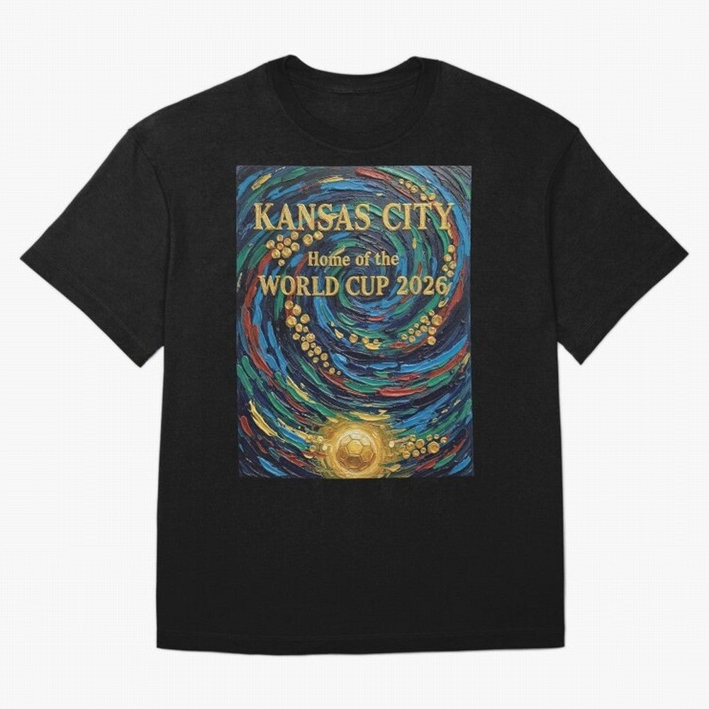 Kansas City Home of the World Cup 2026 Soccer Fan ¡ª Moody Jewel Art Print Oversized T-Shirt Represent Fans Who Live for Match Day Hype around FIFA World Cup 2026 Group Stage, Mbappe, Portugal, Football Passion, Legendary Performances, Festival
