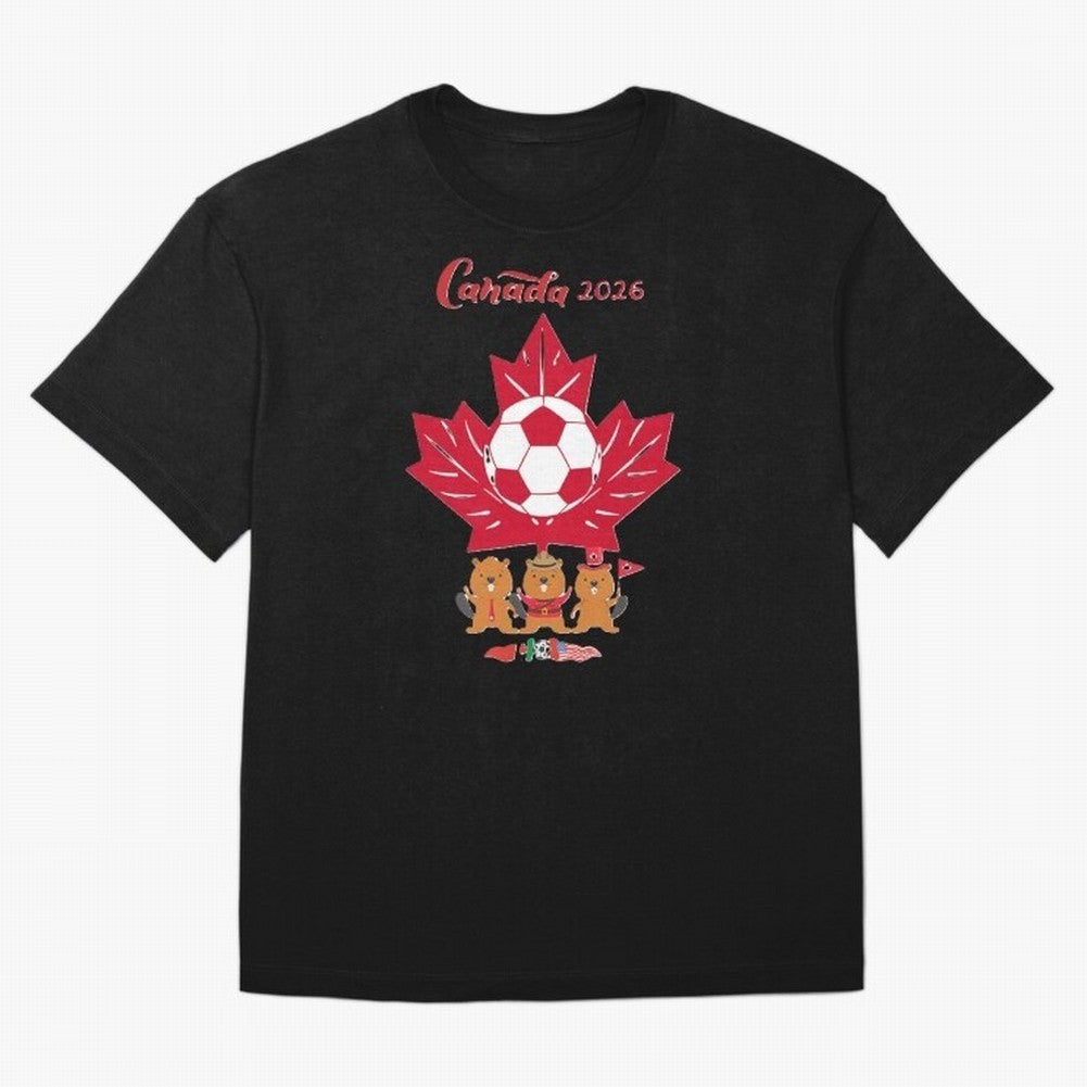 Canada 2026 Oversized T-Shirt Honor Champions and Dreams in the FIFA World Cup 2026 Journey through Mbappe Highlights, Netherlands Pride, Soccer Culture, Superstar Moments, National Team Dreams and Competitive Fire; Ideal for Passionate Fans Who
