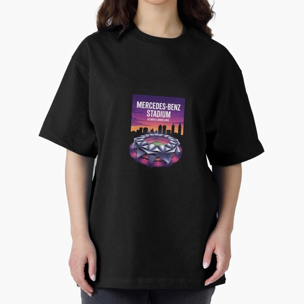 Atlanta Stadium Oversized T-Shirt Build Match Day Hype around FIFA World Cup 2026 USA Canada Mexico, Mbappe and Neymar, Germany, Football Festival Excitement, Trophy Ambitions, Country Rivalries and Star Player Buzz; Built for Supporters Chasing