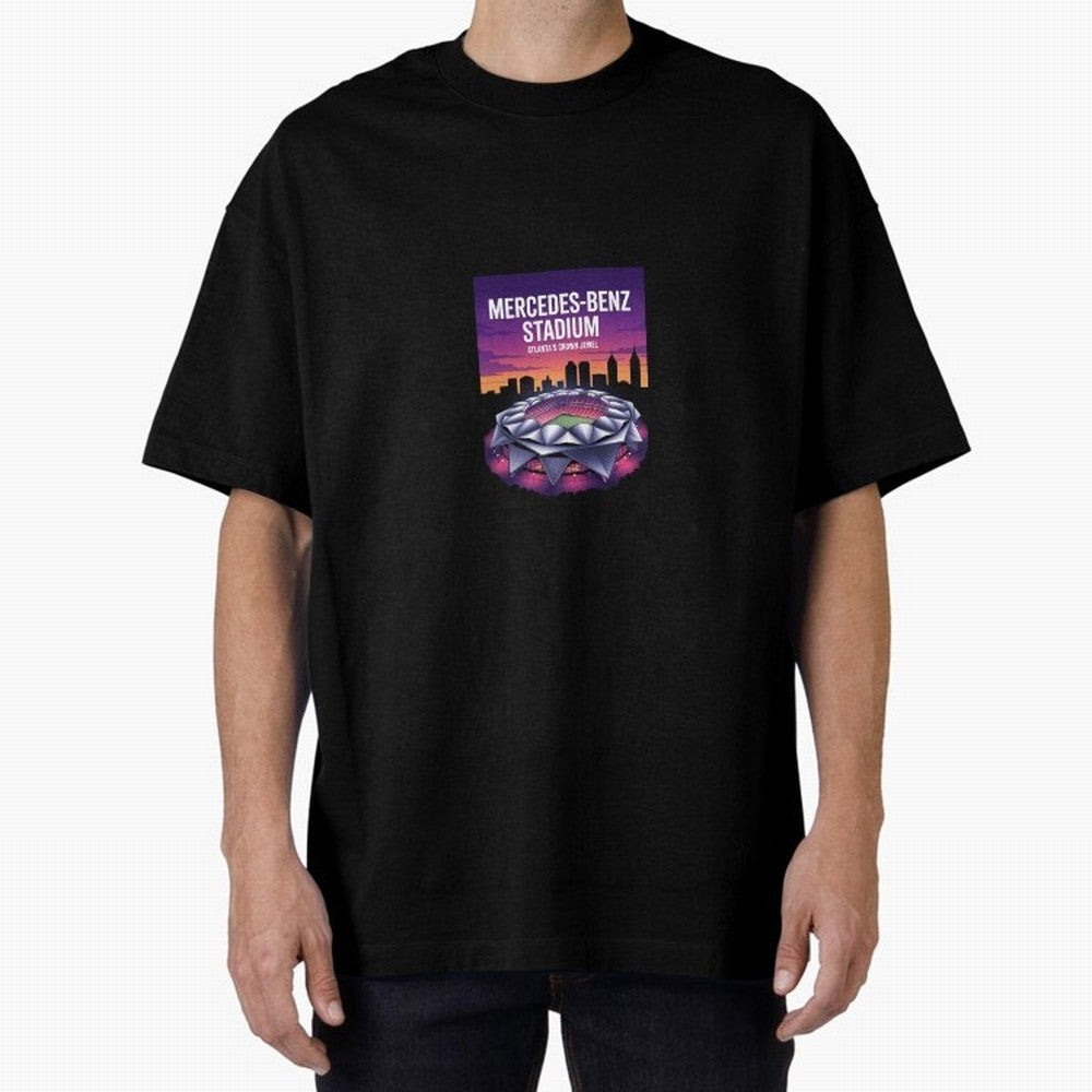Atlanta Stadium Oversized T-Shirt Build Match Day Hype around FIFA World Cup 2026 USA Canada Mexico, Mbappe and Neymar, Germany, Football Festival Excitement, Trophy Ambitions, Country Rivalries and Star Player Buzz; Built for Supporters Chasing
