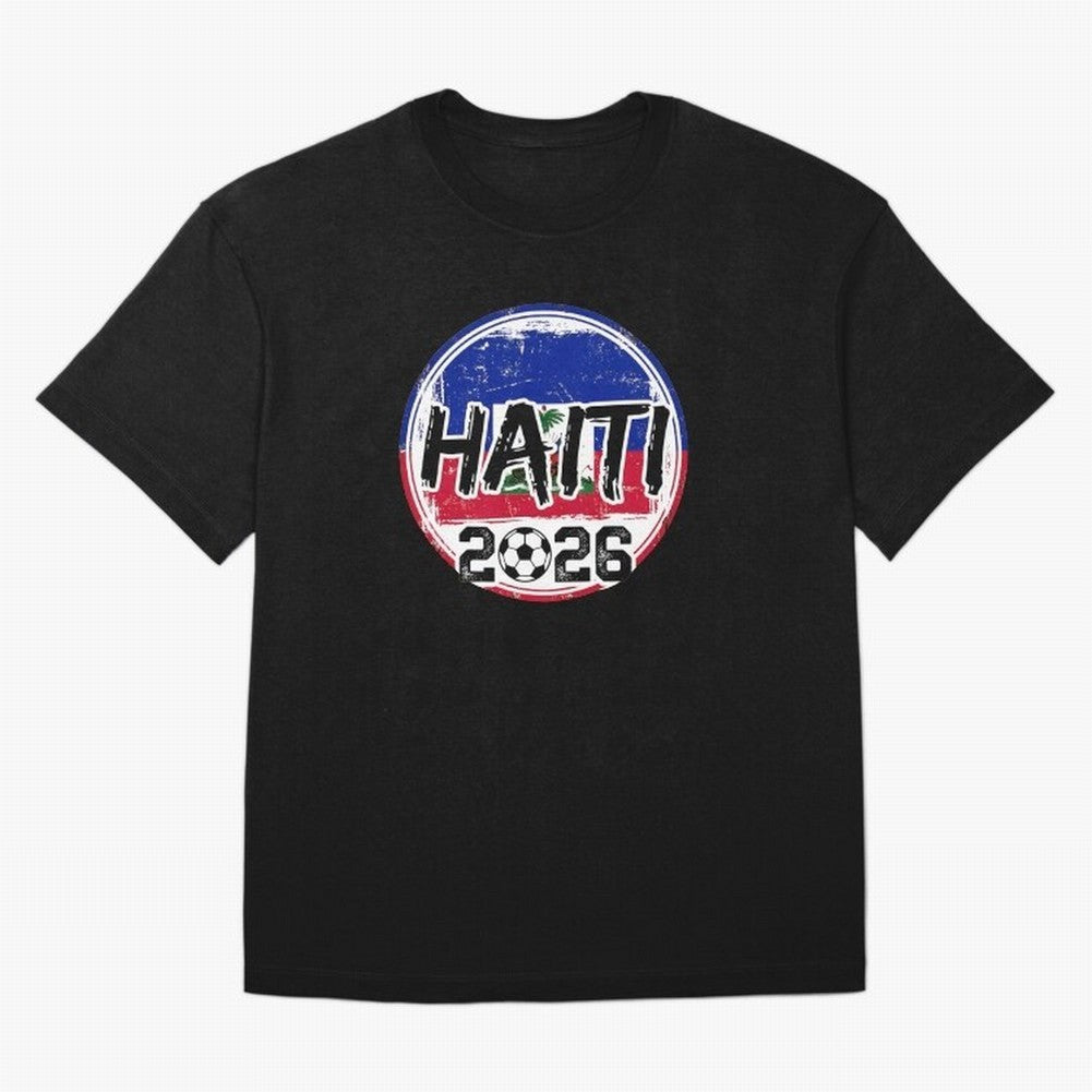 Haiti World Cup 2026 Soccer Fan Game Day T-Shirt_86605887 Oversized T-Shirt Capture Stadium Memories from FIFA World Cup 2026 for Fans of Haaland and Mbappe and England, France and Netherlands, Bringing Tournament Hype, Historic Matchups, Family