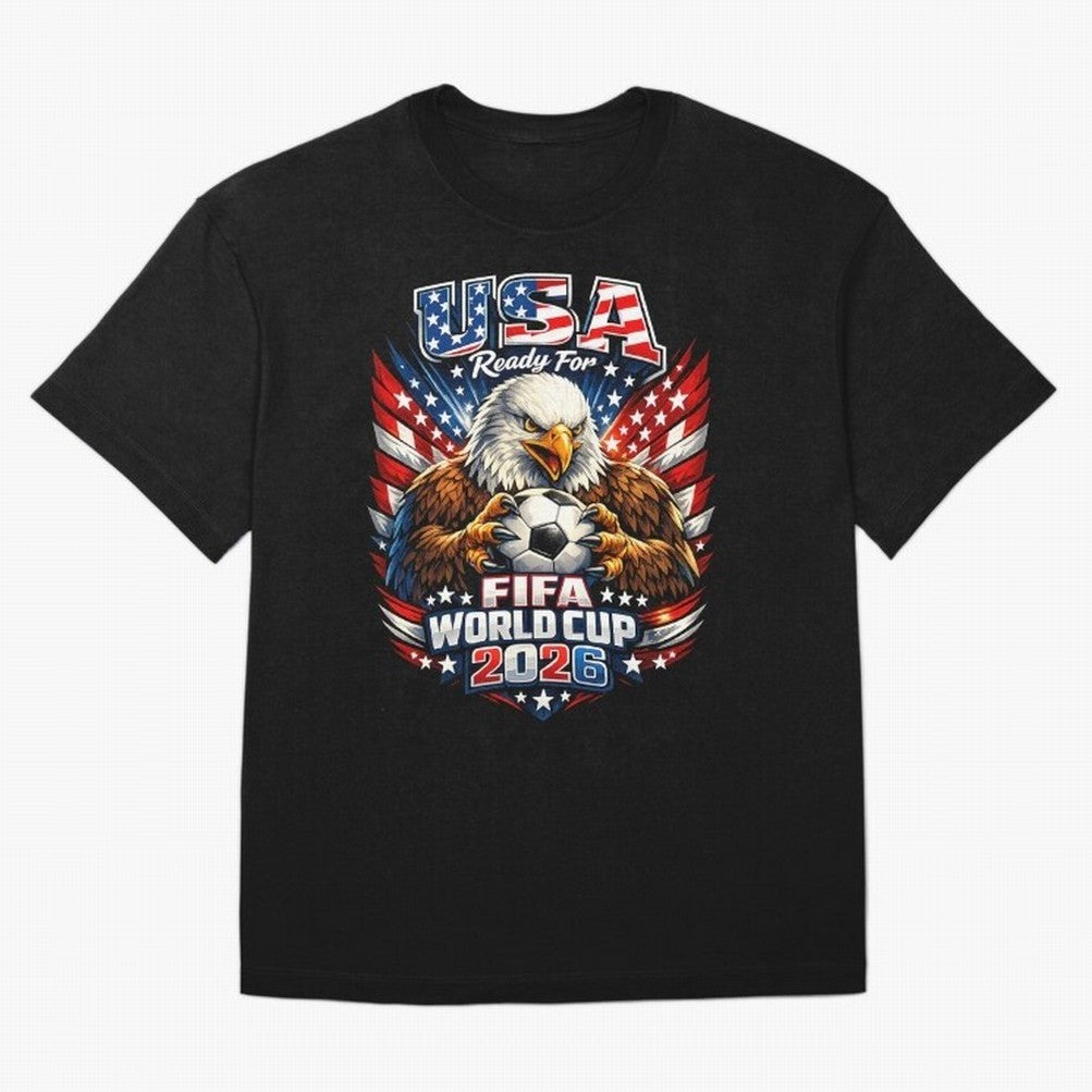 Soccer Pride Design For American Football Fans USA FIFA World Cup 2026 Oversized T-Shirt Wear the Spirit of the FIFA World Cup 2026 Journey through CR7 and Messi Highlights, Spain and Netherlands Pride, Goal Celebration Energy, Supporter Heritage,