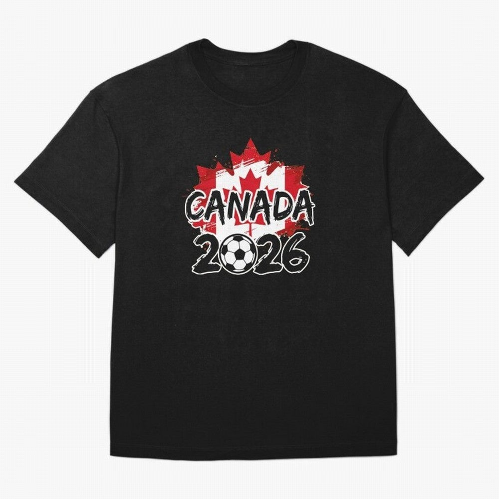 Canada World Cup 2026 Soccer Fan Game Day T-Shirt_86605883 Oversized T-Shirt Live for the Drama of Global Football Passion for FIFA World Cup 2026 USA Canada Mexico, Celebrating Mbappe and Neymar, Brazil, Goal Celebration Energy, Supporter