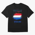 NETHERLANDS WORLD CUP 2026 Oversized T-Shirt Celebrate Rivalries and Pride in Global Football Passion for FIFA World Cup 2026 Group Stage, Centered on Messi, CR7 and Mbappe, Brazil, Supporter Pride, Iconic Celebrations, Legendary Names and Global