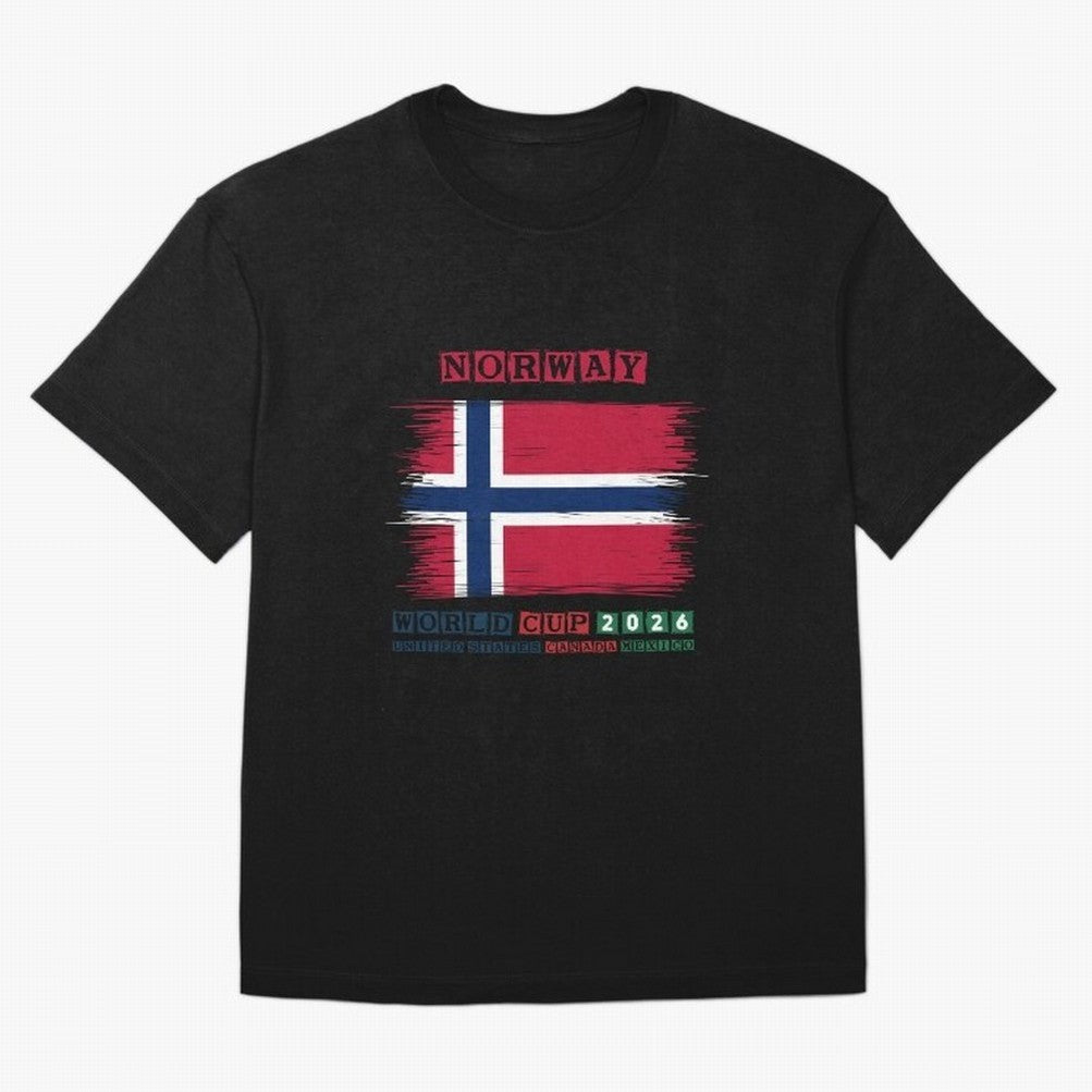 NORWAY WORLD CUP 2026 Oversized T-Shirt Bring World Football Passion into FIFA World Cup 2026 USA Canada Mexico for Fans of Neymar and Netherlands, Bringing Sports Nostalgia, International Competition, Famous Players and Unforgettable Victories;