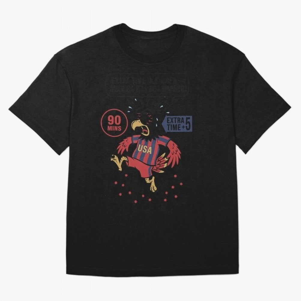 Extra Time ¡ª America Was Not Warned V1 Oversized T-Shirt Keep the Legacy of FIFA World Cup 2026 USA Canada Mexico Spirit, Centered on Netherlands, Haaland and Mbappe, Classic Soccer Heritage, Championship Pressure, Fan Loyalty and International