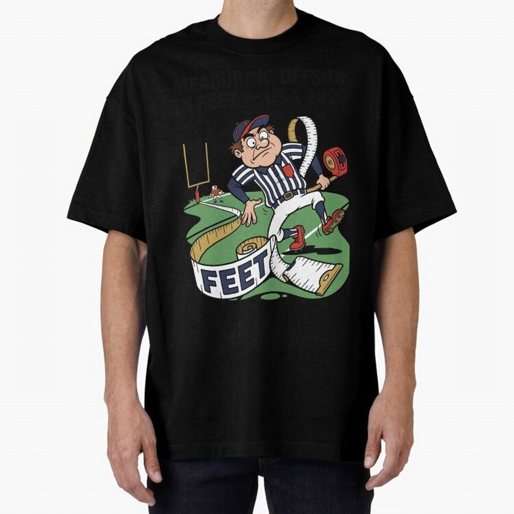 Measuring Offside in Feet ¡ª USA 2026 V2 Oversized T-Shirt Bring Match Day Fire to the FIFA World Cup 2026 Group Stage Journey through Mbappe and Neymar Highlights, Germany Pride, Global Supporter Spirit, Legendary Goals, National Colors and