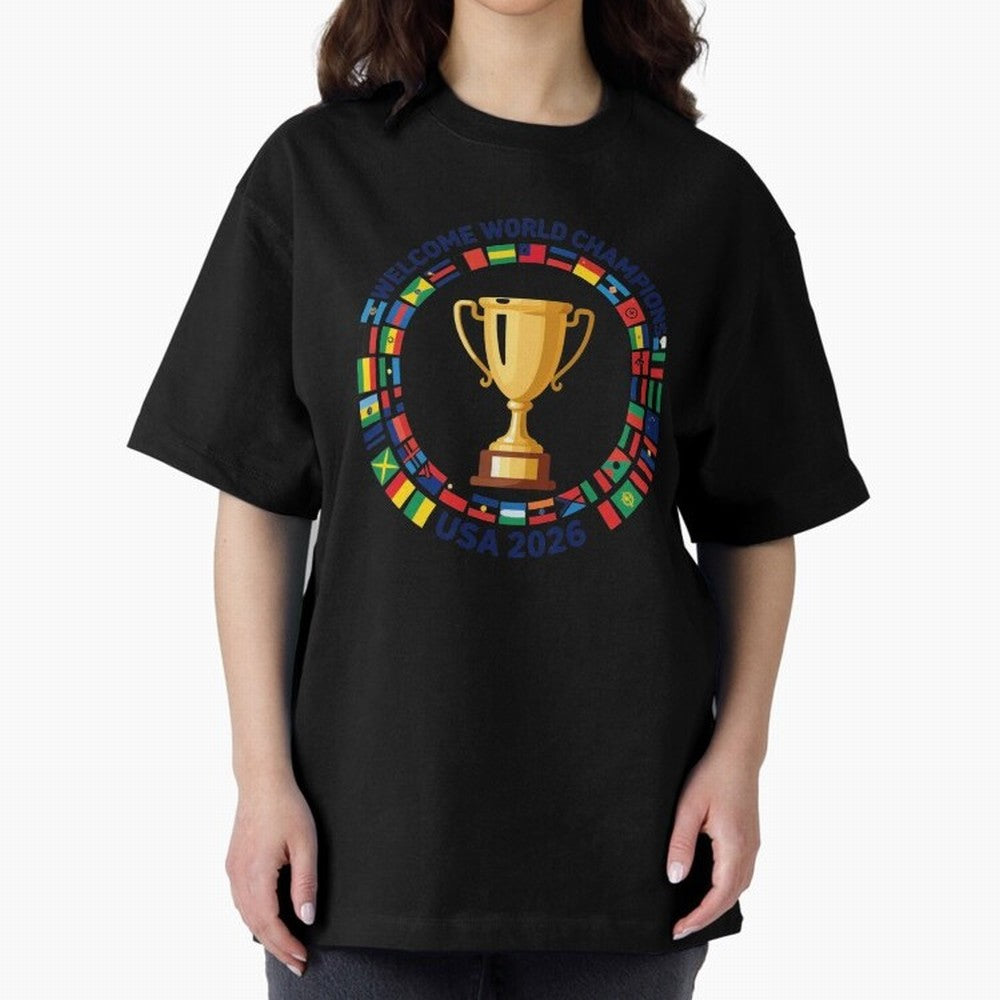 World Cup 2026 Celebration T-Shirt | USA Canada Mexico Soccer Fan Tee Oversized T-Shirt Make Game Day About FIFA World Cup 2026 USA Canada Mexico for Fans of Mbappe and Neymar and Germany, Bringing Classic Soccer Heritage, Championship Pressure,