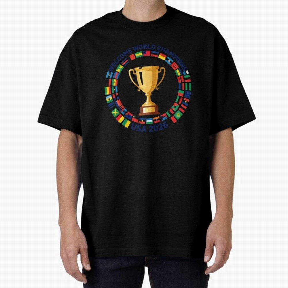 World Cup 2026 Celebration T-Shirt | USA Canada Mexico Soccer Fan Tee Oversized T-Shirt Make Game Day About FIFA World Cup 2026 USA Canada Mexico for Fans of Mbappe and Neymar and Germany, Bringing Classic Soccer Heritage, Championship Pressure,