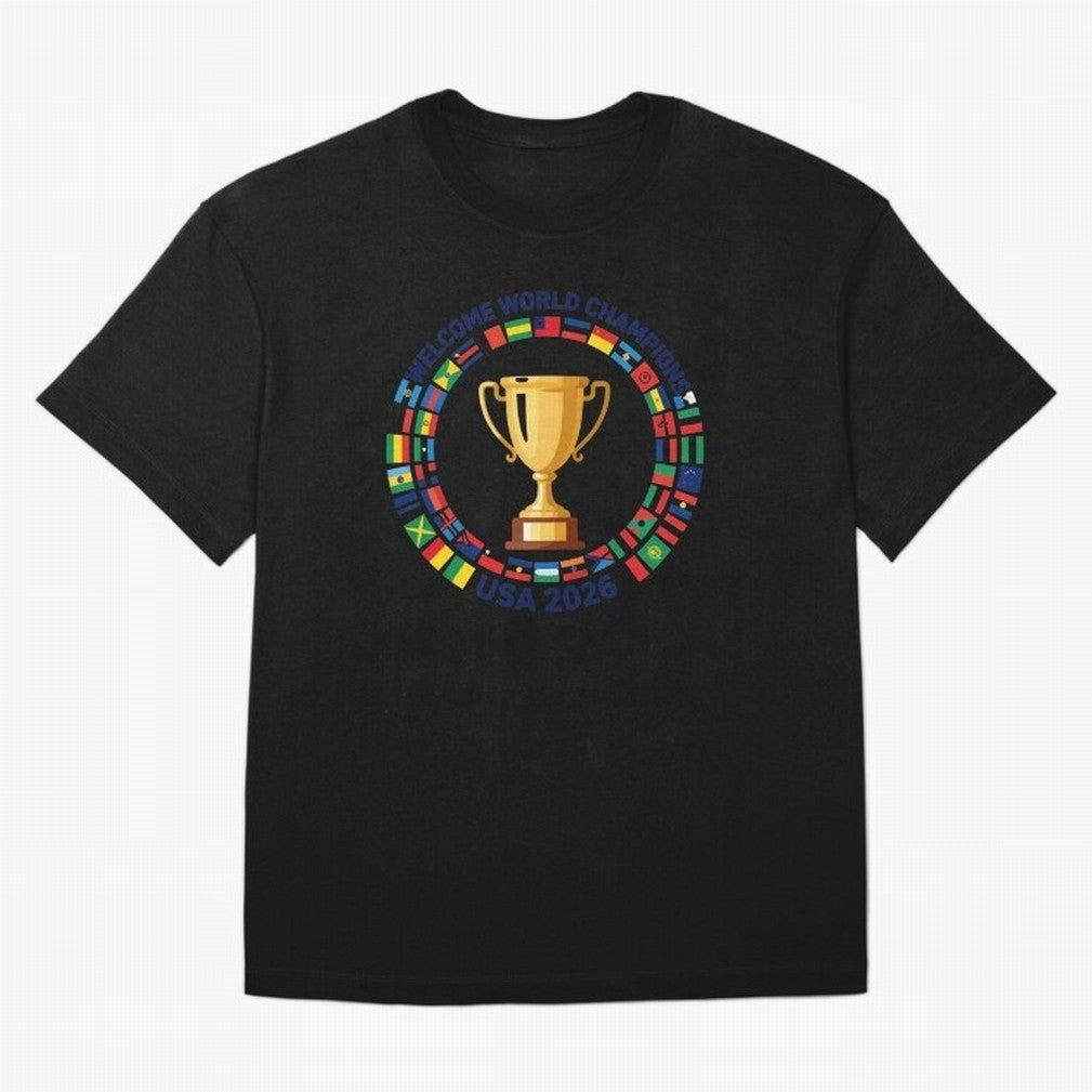 World Cup 2026 Celebration T-Shirt | USA Canada Mexico Soccer Fan Tee Oversized T-Shirt Make Game Day About FIFA World Cup 2026 USA Canada Mexico for Fans of Mbappe and Neymar and Germany, Bringing Classic Soccer Heritage, Championship Pressure,