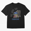 World cup 26 - Curacao Oversized T-Shirt Support Iconic Players in FIFA World Cup 2026 USA Canada Mexico Capturing CR7 and Messi, Argentina and Brazil Energy, Champion Mindset, Group Stage Buzz, Knockout Tension and Passionate Fan Culture; Ideal
