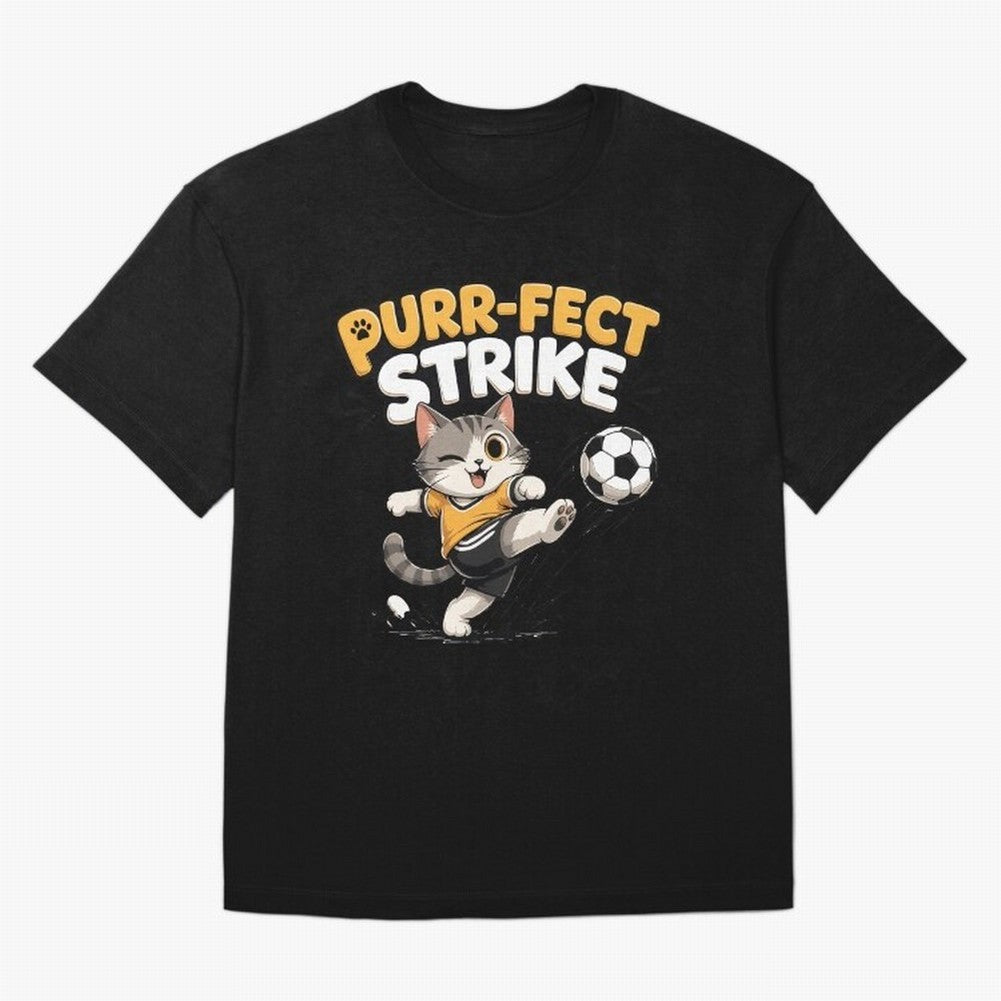 Purr-fect Strike Oversized T-Shirt Experience FIFA World Cup 2026 USA Canada Mexico Built around Messi, CR7 and Mbappe, England, France and Netherlands Energy, Championship Spirit, Famous Goals, Roaring Crowds and International Football Unity;