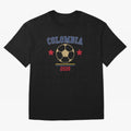 Colombia ¡ª Vintage Soccer Tee Oversized T-Shirt Carry the Dream of FIFA World Cup 2026 USA Canada Mexico for Fans of Cristiano Ronaldo, Haaland and CR7 and Argentina and Brazil, Bringing Retro Football Energy, Iconic Rivalries, Trophy Chase Drama