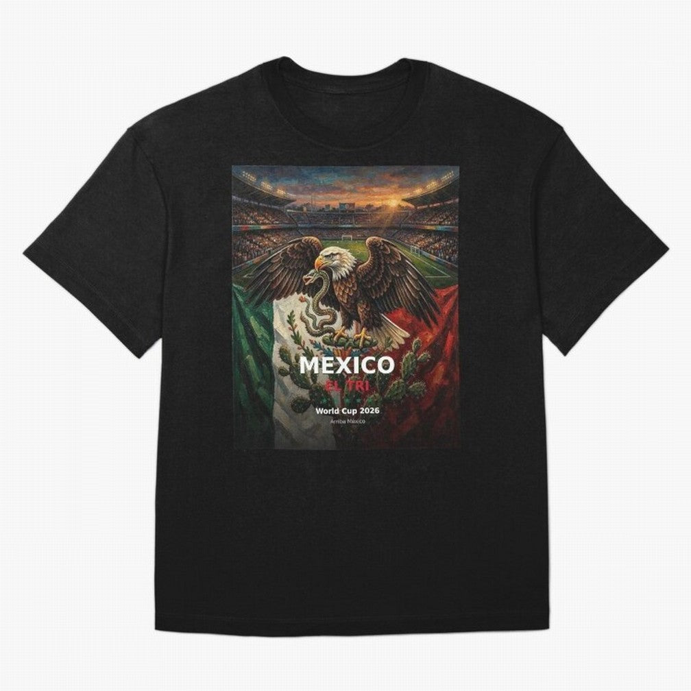 Mexico El Tri - World Cup 2026 Soccer Fan Tee Oversized T-Shirt Cheer through Every Moment of Match Day Hype around FIFA World Cup 2026 USA Canada Mexico, CR7 and Messi, France and Portugal, Stadium Chants, National Pride, Trophy Dreams and