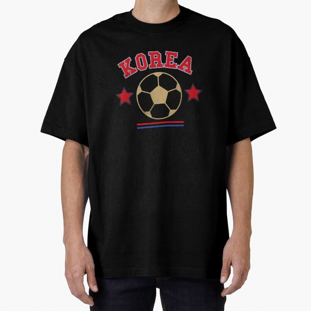 Korea 2026 ¡ª Vintage Soccer Tee Oversized T-Shirt Remember Iconic Moments from FIFA World Cup 2026 with Mbappe, Netherlands Energy, Worldwide Fan Energy, Dramatic Goals, Stadium Lights and Championship Celebrations; Great for Supporters Who Love