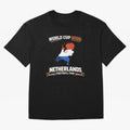 Netherlands Football Fan World Cup 2026 - Dutch Map Vintage Art Oversized T-Shirt Celebrate Golden Goal Energy in the FIFA World Cup 2026 Group Stage Journey through Haaland and Mbappe Highlights, Netherlands Pride, Classic Soccer Heritage,