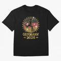 Germany Soccer World Cup 2026 Glitter Style Fan Art Oversized T-Shirt Mark FIFA World Cup 2026 Group Stage Spirit, Connected to Brazil, Portugal and Argentina, Mbappe and Neymar, Classic Soccer Heritage, Championship Pressure, Fan Loyalty and