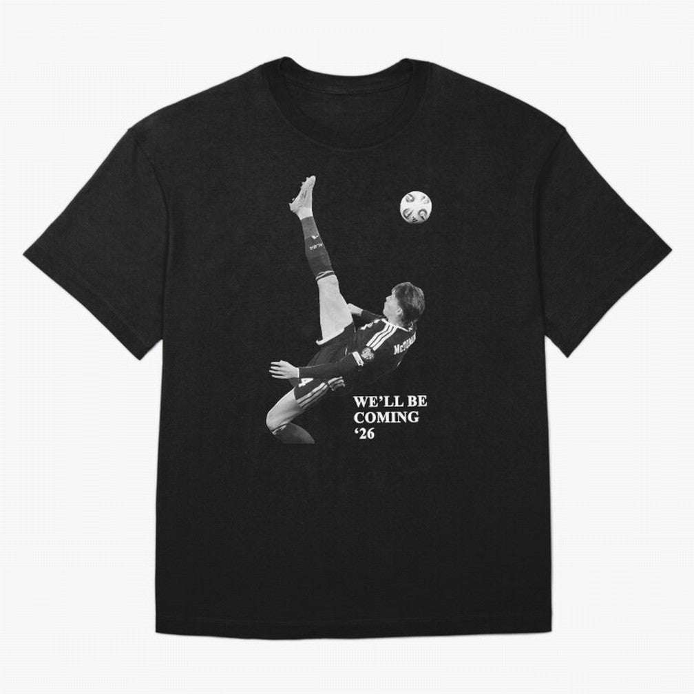 Scotland We'll Be Coming 26 WC Oversized T-Shirt Back Your Heroes with FIFA World Cup 2026 Group Stage Connected to Haaland, Brazil Energy, Soccer Culture, Superstar Moments, National Team Dreams and Competitive Fire; Ideal for Fans Who Follow