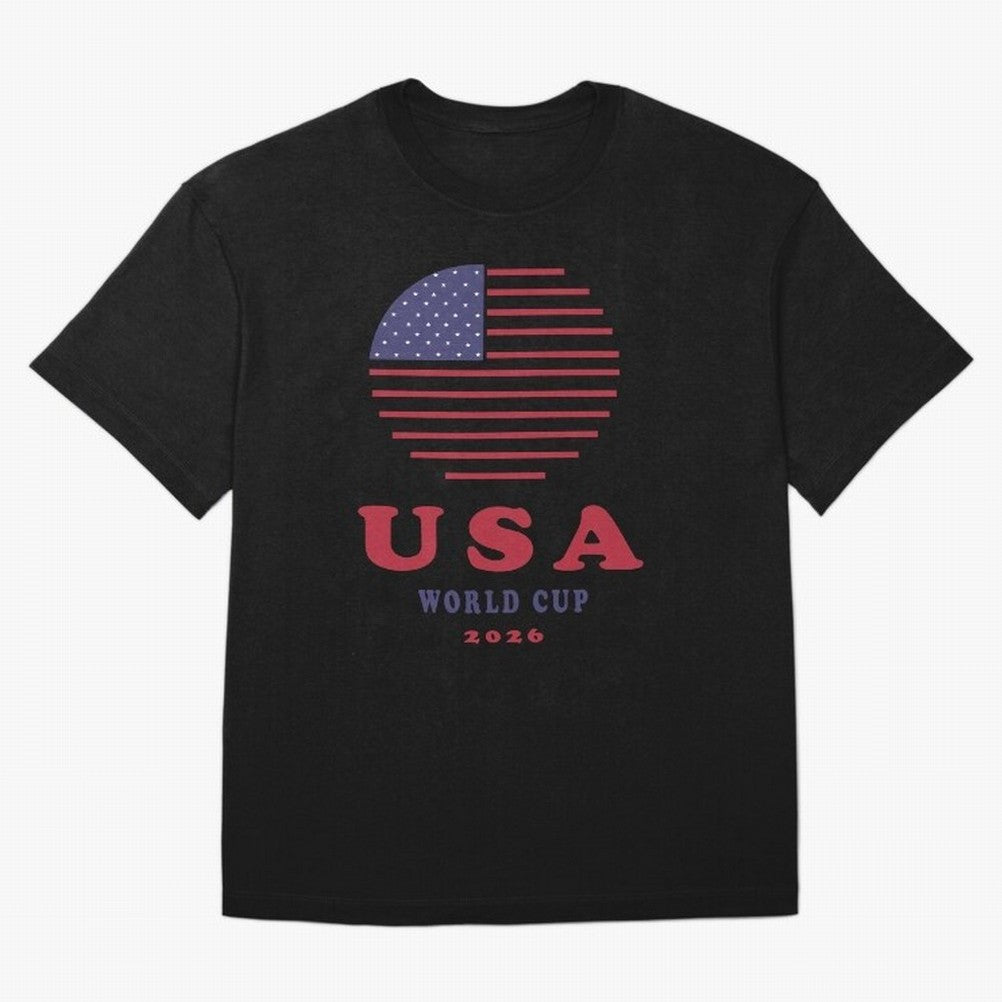 USA World Cup 2026 Soccer Fan Shirt | American Flag Football Retro Patriotic Design Oversized T-Shirt Follow Match Day Hype around FIFA World Cup 2026 USA Canada Mexico, Cristiano Ronaldo, Brazil, Tournament Hype, Historic Matchups, Family Viewing