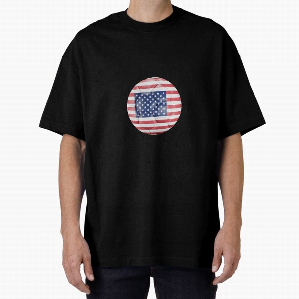 United States Soccer Oversized T-Shirt Stand Out with Spirit from FIFA World Cup 2026 Group Stage Spirit, with Brazil, Haaland, Football Passion, Legendary Performances, Festival Vibes and Supporter Community; Perfect for Supporters Who Want Bold