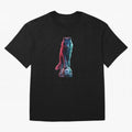 Neon Alpha Wolf with Soccer Ball | Futuristic Sports Fantasy Art Oversized T-Shirt Show Love for Legendary Goals in FIFA World Cup 2026 for Fans of Mbappe and Portugal, Spain and Germany, Bringing Football History, Final Match Energy, Crowd Noise