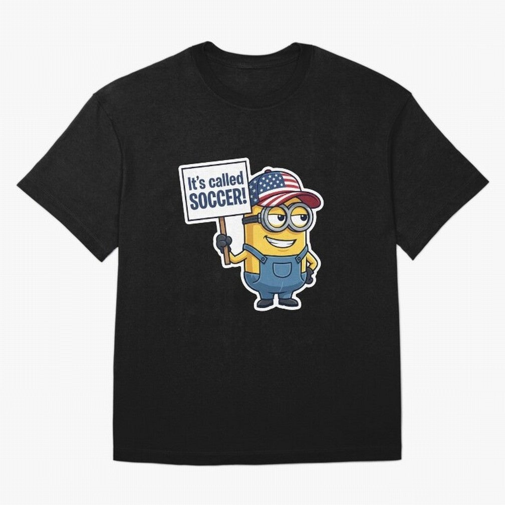 It's Called Soccer! - Funny US Football Meme (Soccer v Football) v1 Oversized T-Shirt Show Support during FIFA World Cup 2026 Group Stage for Fans of Cristiano Ronaldo and Brazil, Portugal and Argentina, Bringing Stadium Chants, National Pride,