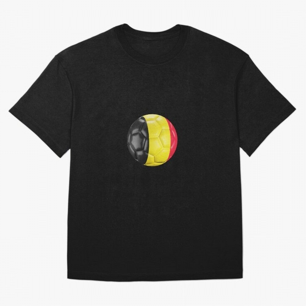 Belgium Football Oversized T-Shirt Represent Football Lovers during the FIFA World Cup 2026 Group Stage Journey through Cristiano Ronaldo Highlights, Spain and Netherlands Pride, Football Passion, Legendary Performances, Festival Vibes and