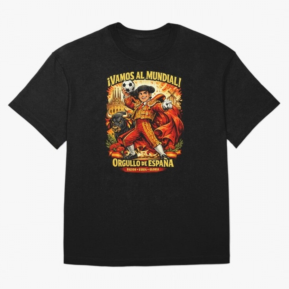 Spain World Cup 2026 Matador Fan Shirt Oversized T-Shirt Celebrate the Stars of FIFA World Cup 2026 USA Canada Mexico Spirit, Made for Portugal, Spain and Germany, Neymar, Stadium Memories, Football Loyalty, International Chants and Championship