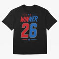 Copy of Dream Champions 2026 Football Streetwear Design | Trophy Graphic Tee Oversized T-Shirt Feel the Trophy Chase of Global Football Passion for FIFA World Cup 2026 USA Canada Mexico, Featuring Messi and Cristiano Ronaldo, Portugal, Champion
