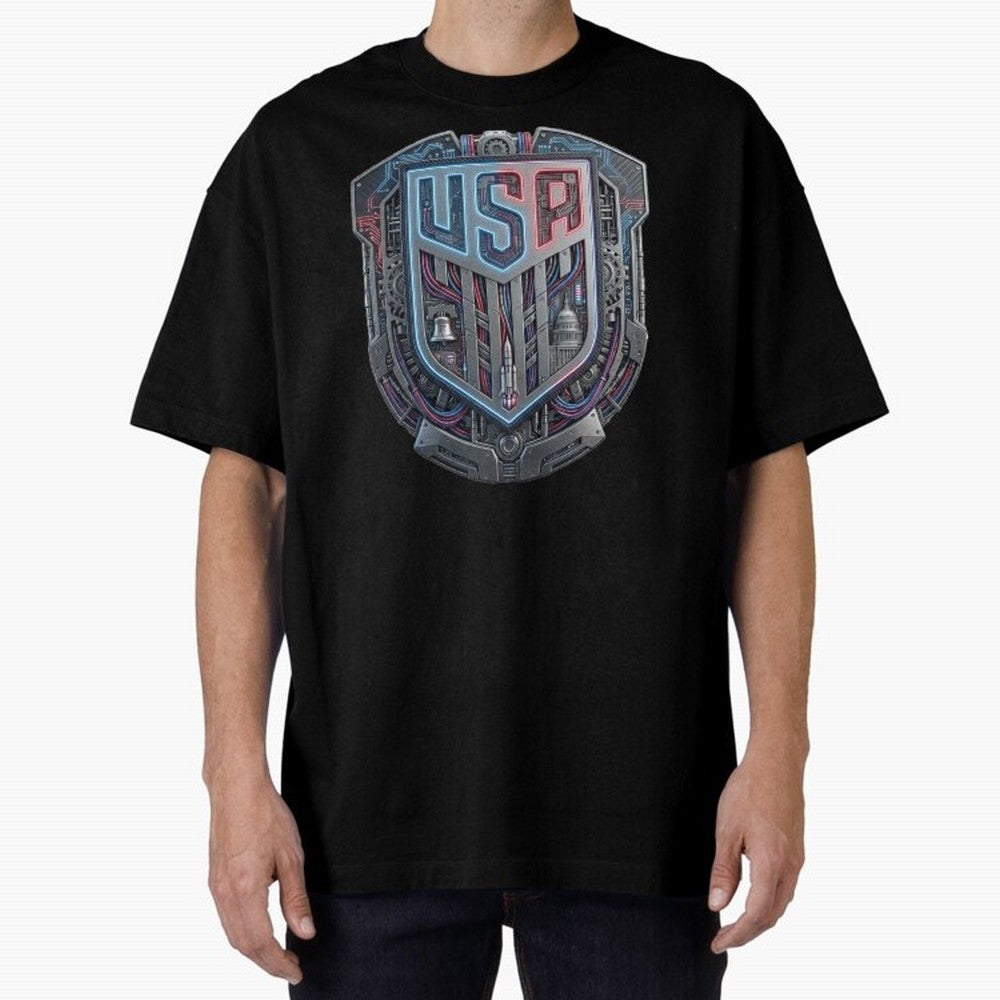 United States Great Seal - American Pride Oversized T-Shirt Bring Stadium Energy to FIFA World Cup 2026 Spirit, Highlighting Argentina, CR7 and Messi, Game Day Rituals, Football Legends, Country Pride and the Road to the Final; Great for Supporters