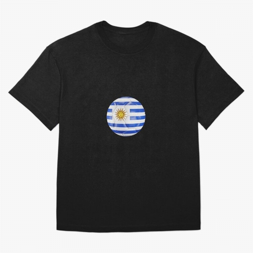 Uruguay Football Oversized T-Shirt Support Iconic Players in FIFA World Cup 2026 for Fans of Cristiano Ronaldo, Haaland and CR7 and Portugal, Bringing Championship Spirit, Famous Goals, Roaring Crowds and International Football Unity; Great for