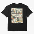 World Travel Ticket Aesthetic Collage Global City Vibes Oversized T-Shirt Bring World Football Passion into the FIFA World Cup 2026 Group Stage Journey through Mbappe Highlights, Portugal, Spain and Germany Pride, Game Day Rituals, Football
