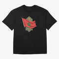 Morocco Flag Heritage World Cup 2026 Oversized T-Shirt Follow FIFA World Cup 2026 USA Canada Mexico Spirit, with Portugal, CR7, Sports Nostalgia, International Competition, Famous Players and Unforgettable Victories; Perfect for People Who Love