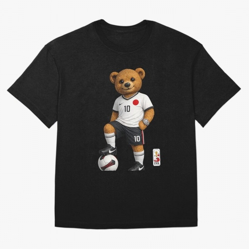 Japan Soccer Bear World Cup Teddy Bear Oversized T-Shirt Celebrate Global Passion for FIFA World Cup 2026 Spirit, Centered on England and Germany, Cristiano Ronaldo, Haaland and CR7, Game Day Rituals, Football Legends, Country Pride and the Road to