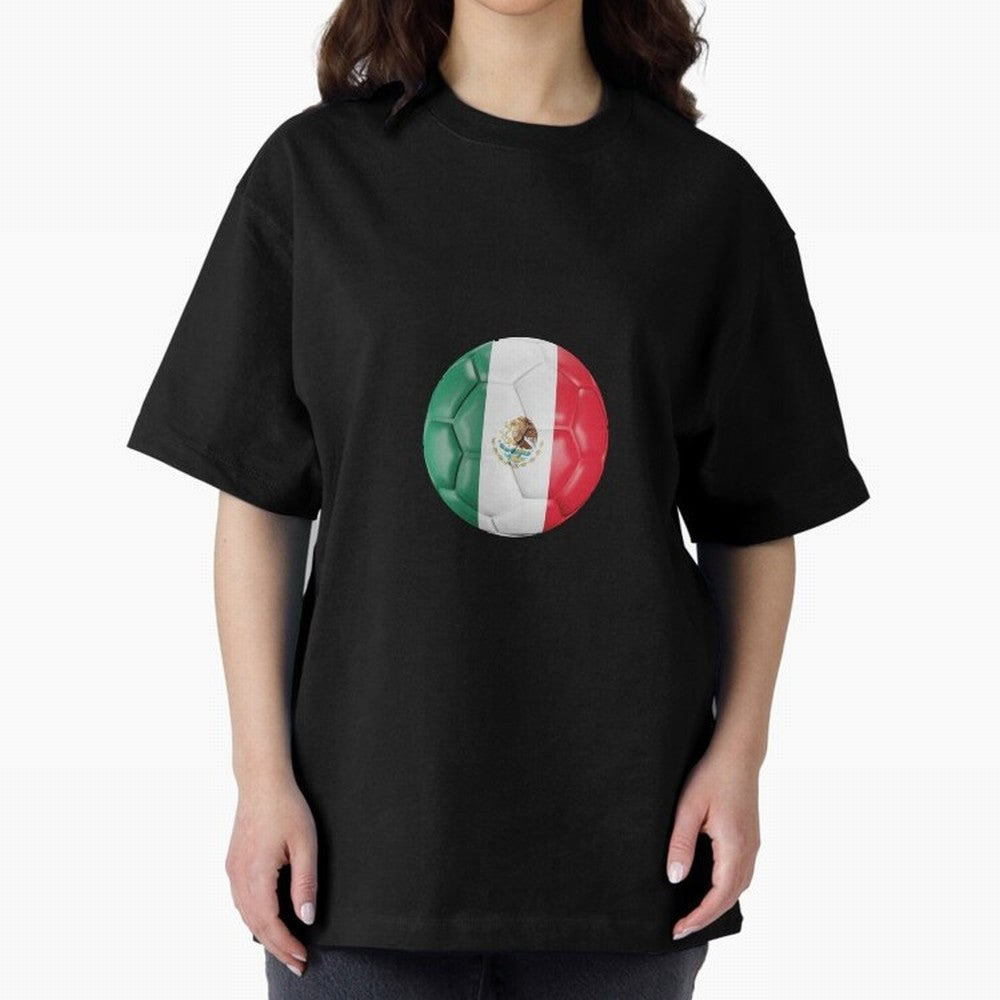 Mexico Football Oversized T-Shirt Live the Energy of FIFA World Cup 2026 Group Stage with CR7, France and Portugal Energy, Stadium Chants, National Pride, Trophy Dreams and Unforgettable Football Memories; Created for Match Day Parties, Soccer