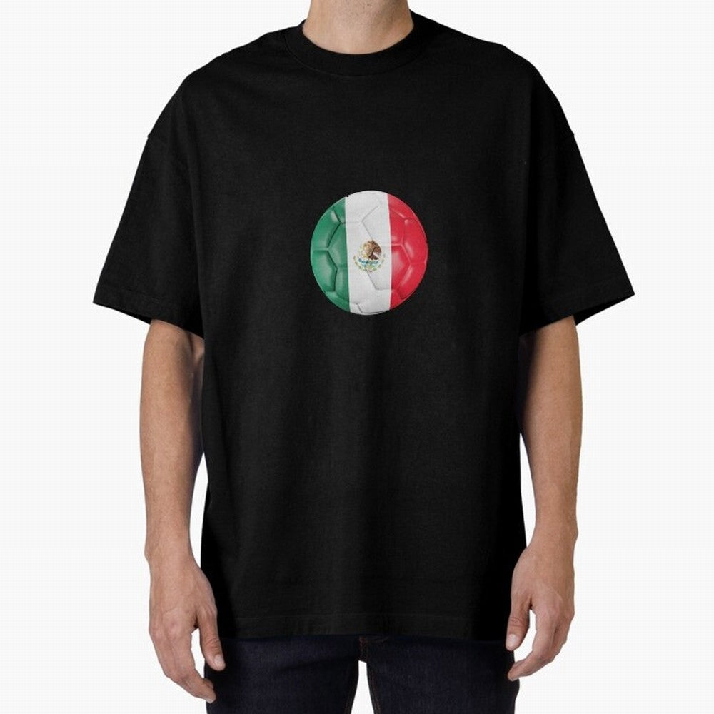 Mexico Football Oversized T-Shirt Live the Energy of FIFA World Cup 2026 Group Stage with CR7, France and Portugal Energy, Stadium Chants, National Pride, Trophy Dreams and Unforgettable Football Memories; Created for Match Day Parties, Soccer