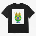 Brazil Football Champion Crown 2026 Oversized T-Shirt Turn Every Weekend Toward Match Day Hype around FIFA World Cup 2026 USA Canada Mexico, CR7 and Messi, England, France and Netherlands, Match Day Excitement, Supporter Culture, Golden Goals and