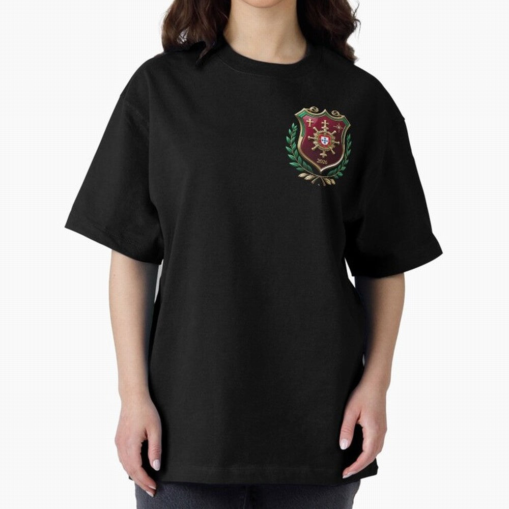 Portugal World Cup 2026 Oversized T-Shirt Build FIFA World Cup 2026 Spirit, Built around Brazil, Portugal and Argentina, Mbappe and Neymar, Football Passion, Legendary Performances, Festival Vibes and Supporter Community; Ideal for Football Dads,